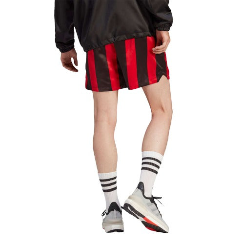 adidas Mens Recycled Polyester Satin Football Shorts - Red