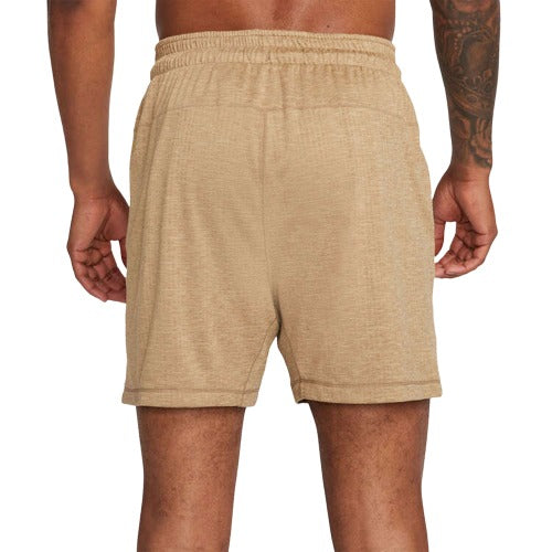 Nike Mens Dri-FIT Knit Yoga 5-inch Shorts - Beige