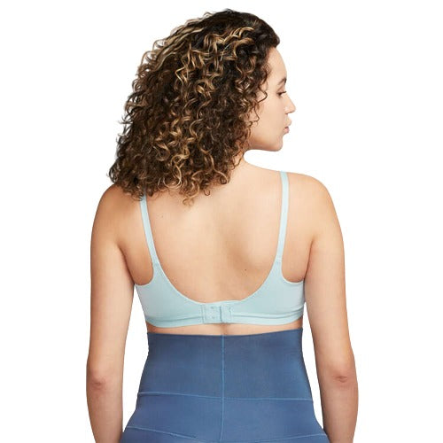 Nike Womens Dri-FIT Alate Light Support Maternity Sports Bra - Blue