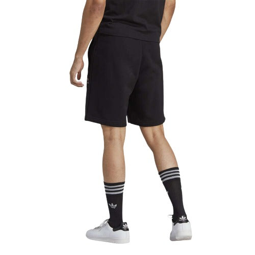 adidas Originals Mens Cotton Trefoil Essentials Fleece Shorts - Black