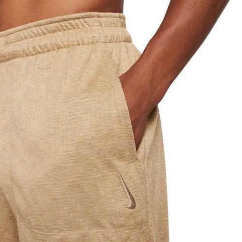 Nike Mens Dri-FIT Knit Yoga 5-inch Shorts - Beige