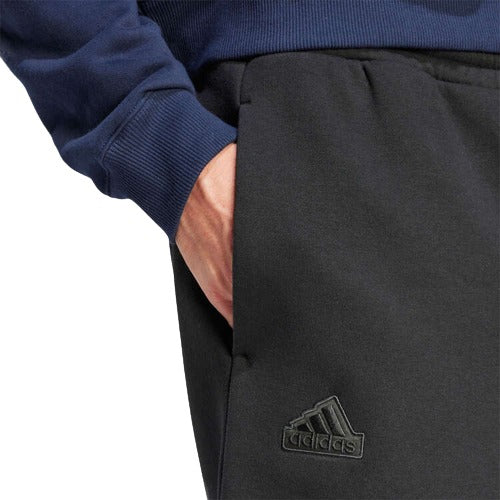 adidas Mens ALL SZN Fleece Cotton Shorts - Black