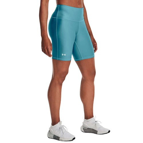 Under Armour Womens HeatGear Armour Lightweight Bike Shorts - Blue