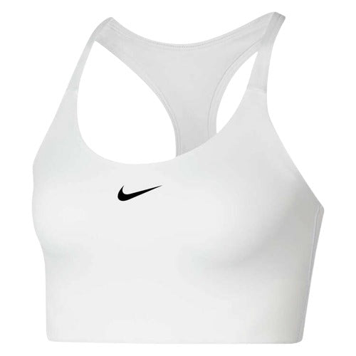 Nike Womens Swoosh Dri-FIT Medium Support Sports Bra - White