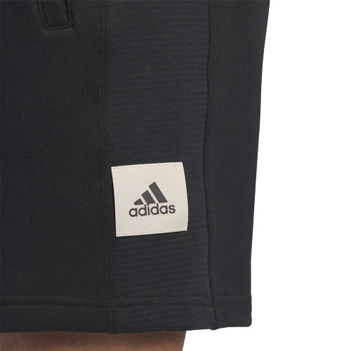 adidas Mens Lounge French Terry Cotton Shorts - Black