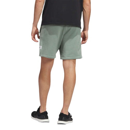 adidas Mens Lounge French Terry Cotton Shorts - Green