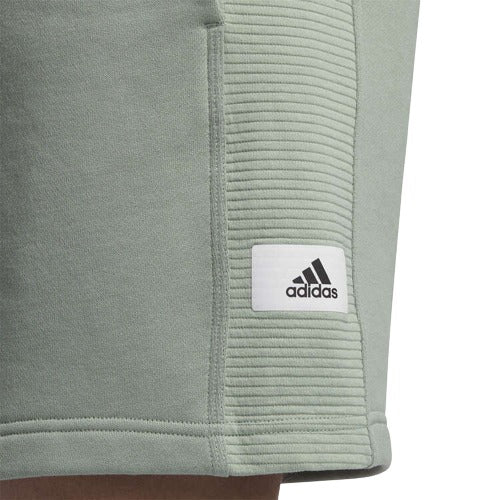 adidas Mens Lounge French Terry Cotton Shorts - Green