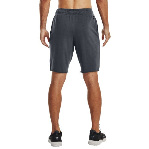 Under Armour Project Rock Mens Terry Cotton Shorts - Grey