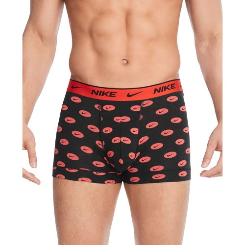 Nike Mens Dri-FIT Everyday Cotton Trunks 3 Pack - Red