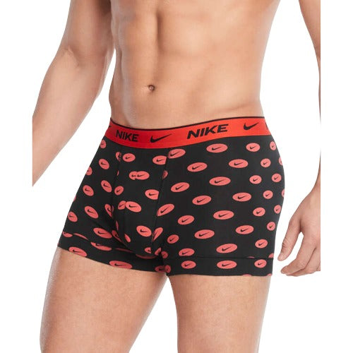 Nike Mens Dri-FIT Everyday Cotton Trunks 3 Pack - Red