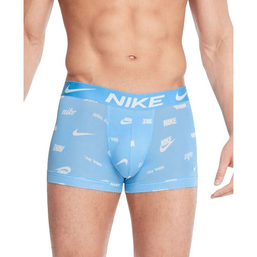 Nike Mens Essential Micro Trunks 3 Pack - Blue