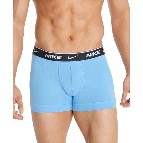 Nike Mens Dri-FIT Everyday Cotton Trunks 3 Pack - Multi Blue