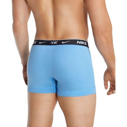 Nike Mens Dri-FIT Everyday Cotton Trunks 3 Pack - Multi Blue