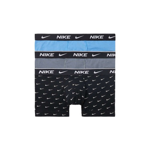 Nike Mens Dri-FIT Everyday Cotton Trunks 3 Pack - Multi Blue