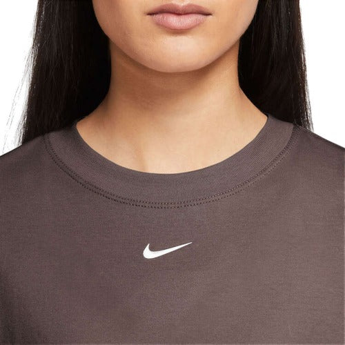 Nike Sportswear Womens Essential Cotton Tee - Brown