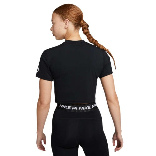 Nike Pro Womens Graphic Training Crop Tee - Black