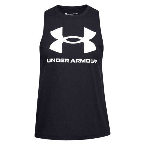 Under Armour Womens Cotton Blend Live Sportstyle Training Tank - Black