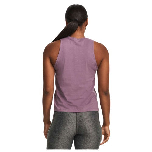 Under Armour Womens Cotton Blend Live Sportstyle Training Tank - Purple