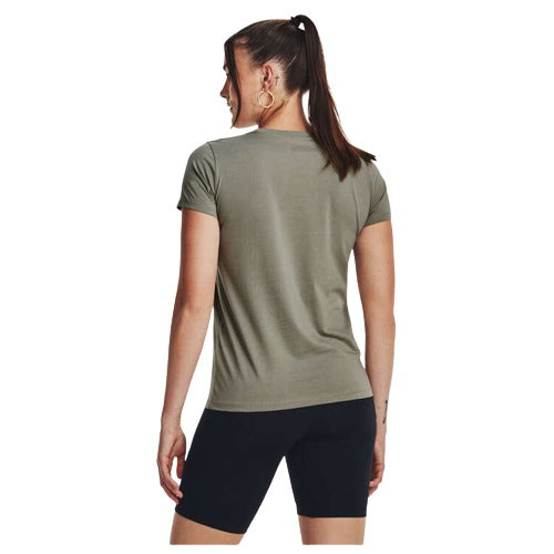 Under Armour Womens Super-Soft Sportstyle Logo Tee - Green