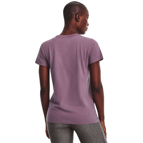 Under Armour Womens Super-Soft Sportstyle Logo Tee - Purple