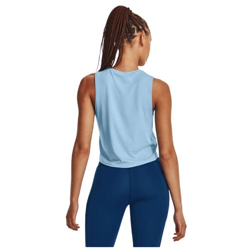 Under Armour Womens Rush Energy Cropped Tank - Blue