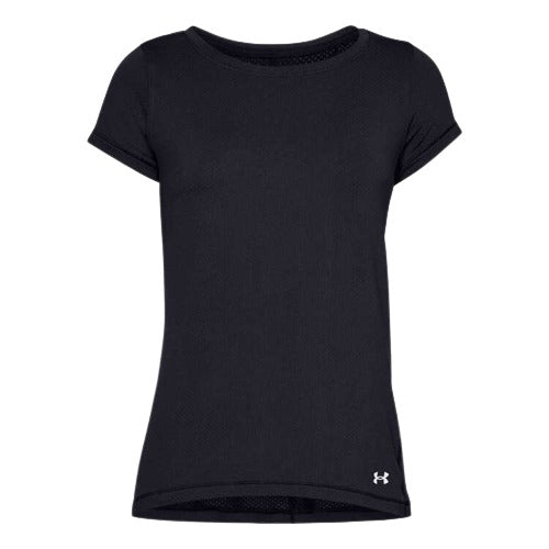 Under Armour Womens Crew Neck HeatGear Armour Training Tee - Black