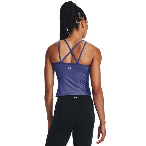 Under Armour Womens Knit Meridian Fitted Tank - Purple