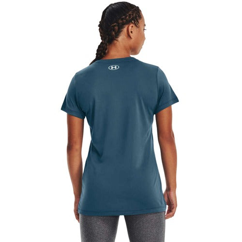 Under Armour Womens Soft UA Tech Script Tee - Blue