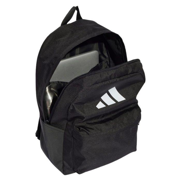 Adidas Classic Back toSchool 3 Stripes Backpack - Black/ White