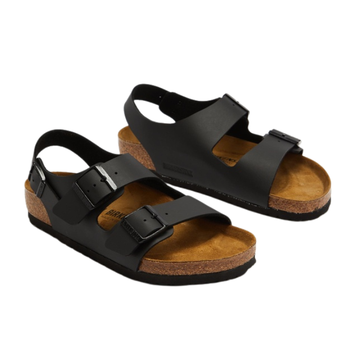 Birkenstock Unisex Regular Fit Milano - Black