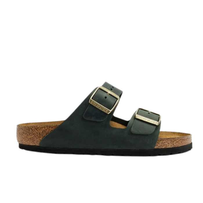 Birkenstock Unisex Regular Fit Arizona Oiled Leather - Thyme