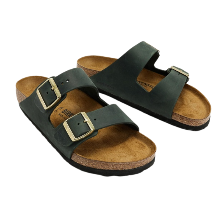 Birkenstock Unisex Regular Fit Arizona Oiled Leather - Thyme