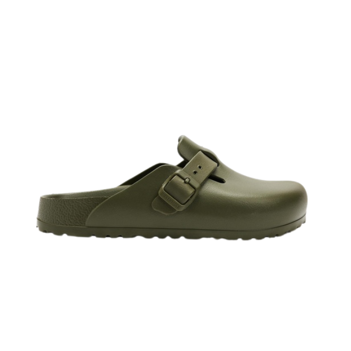 Birkenstock Unisex Regular Fit Boston EVA Narrow - Khaki