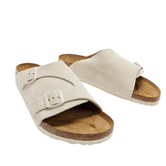 Birkenstock Unisex Regular Fit Zürich Regular - Antique White