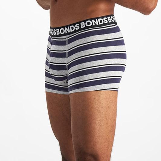 Bonds Men's Underwear Everyday Trunk 3 Pack - Black Pack