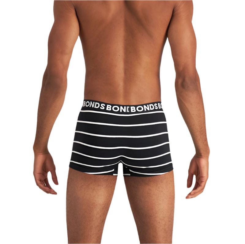 Bonds Men's Underwear Everyday Trunk 3 Pack - Stripe 3M9