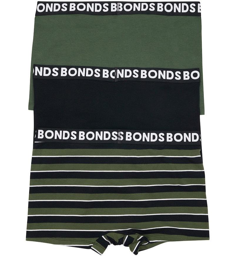 Bonds Men's Underwear Everyday Trunk 3 Pack - Stripe XOD