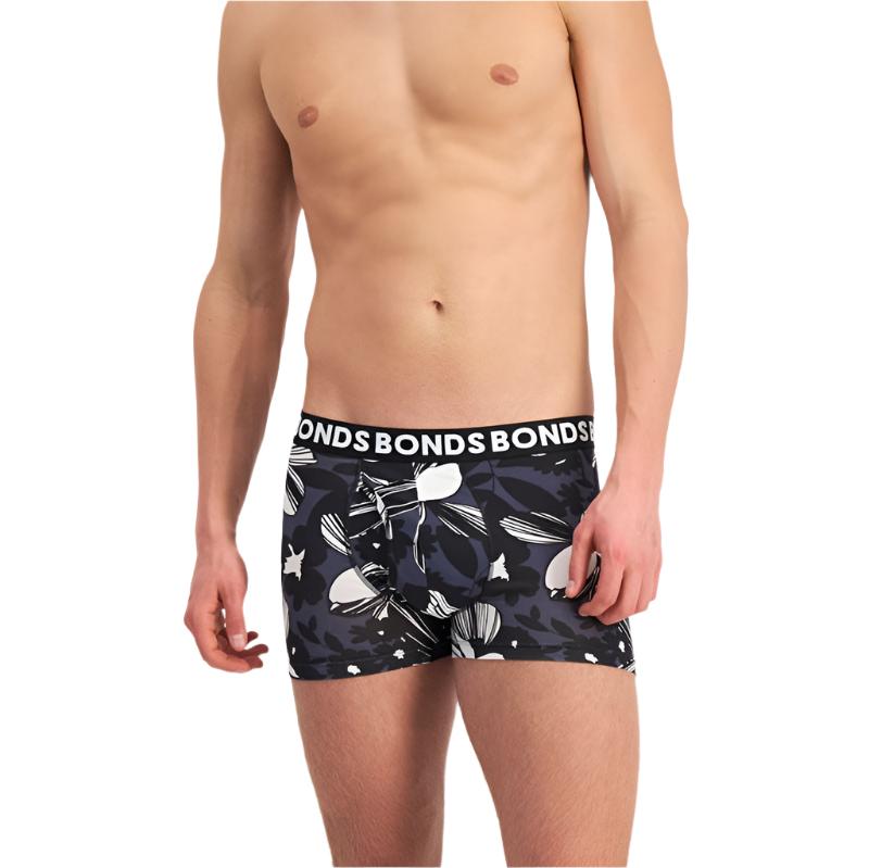 Bonds Men's Underwear Everyday Trunk 3 Pack - Dream On Navy