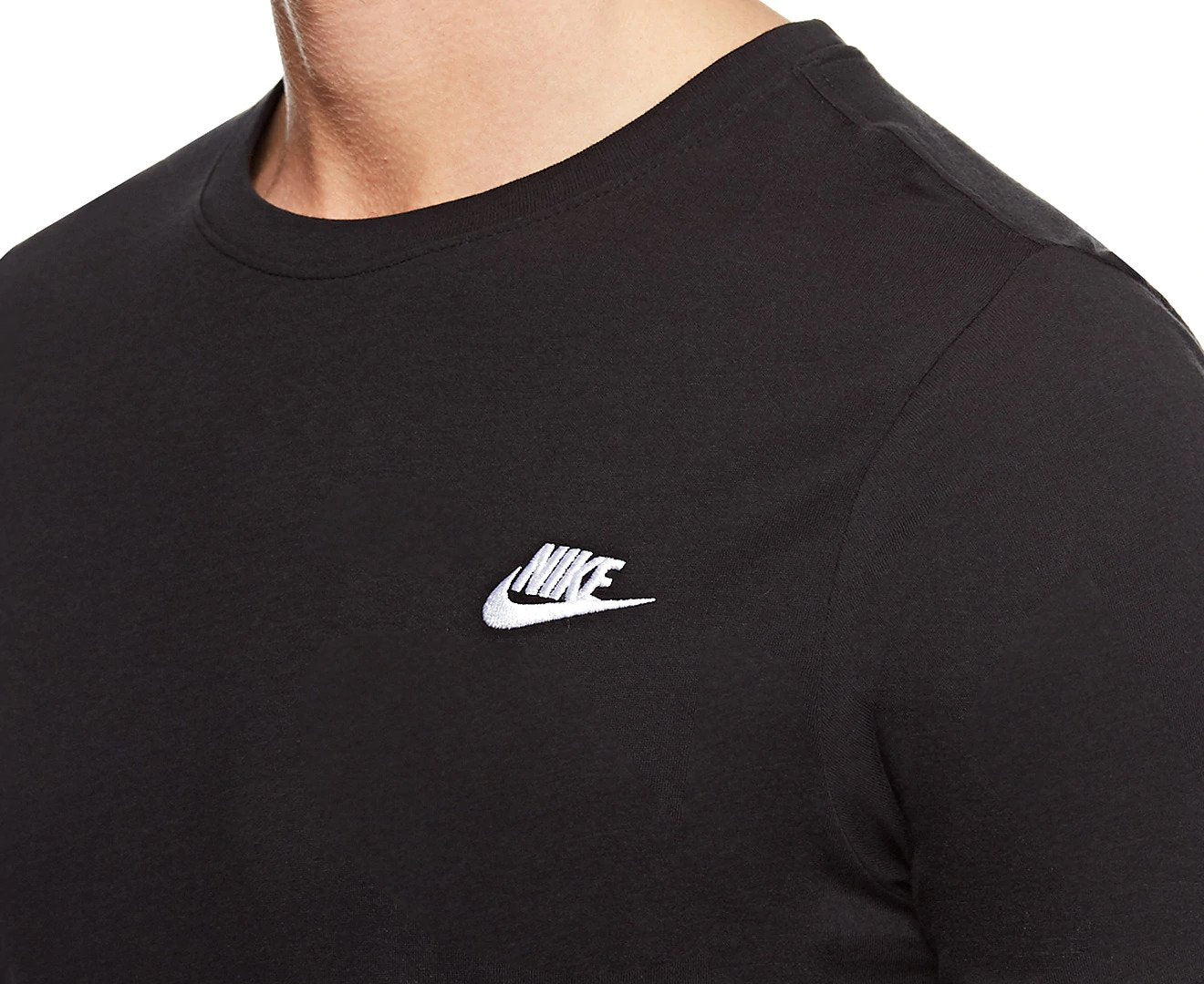 Nike Men's Club Embroidered Tee - Black