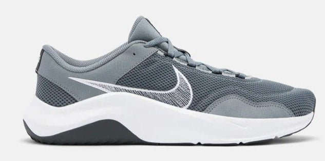 Nike Men's Legend Essential 3 Next Nature Training Shoes - Smoke Grey/Dark Smoke Grey/White