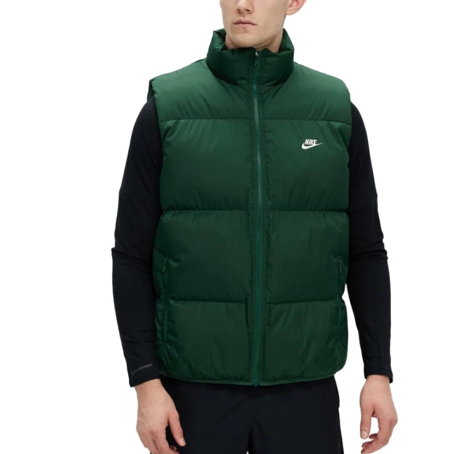 Nike Mens Club Puffer Vest - Fir & White