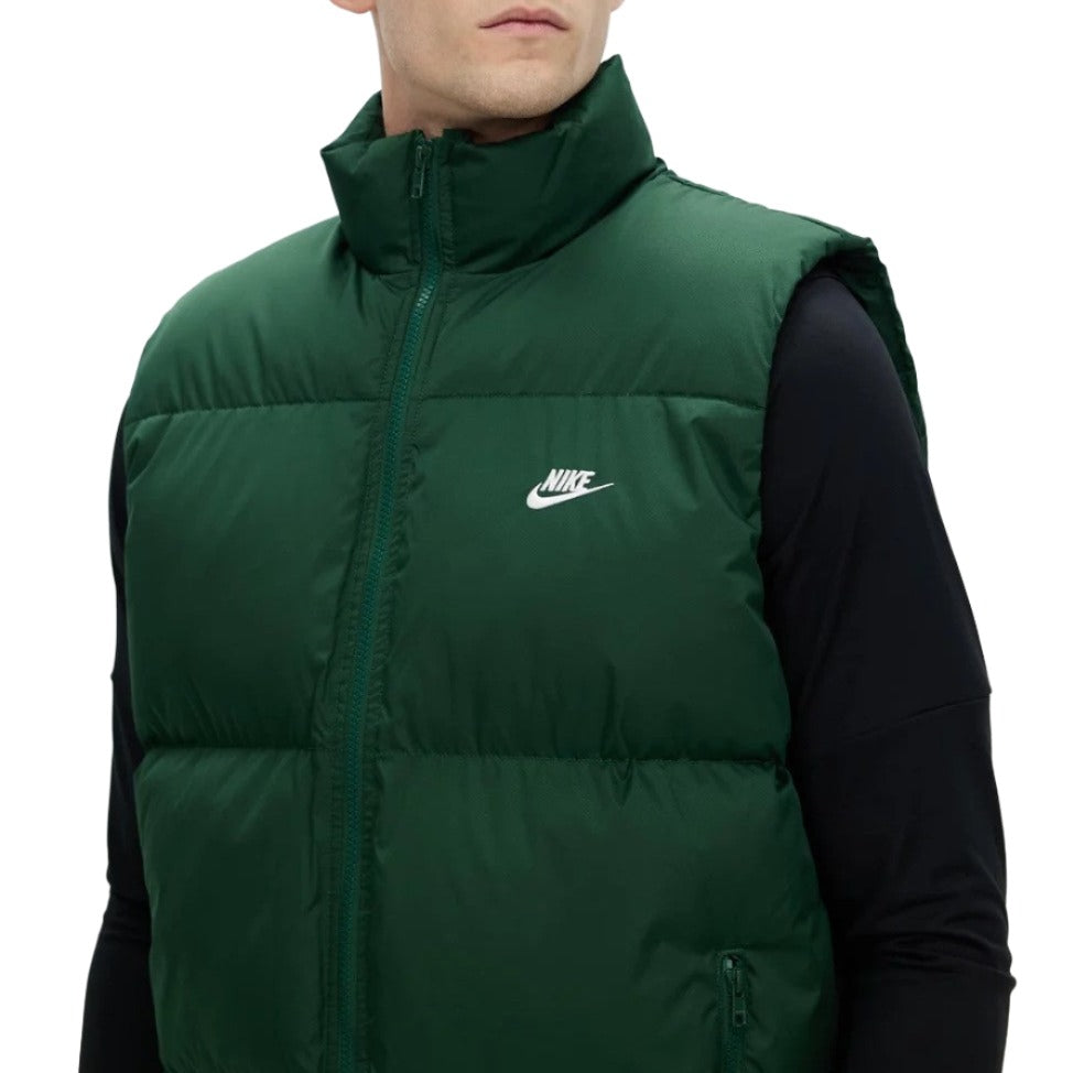 Nike Mens Club Puffer Vest - Fir & White