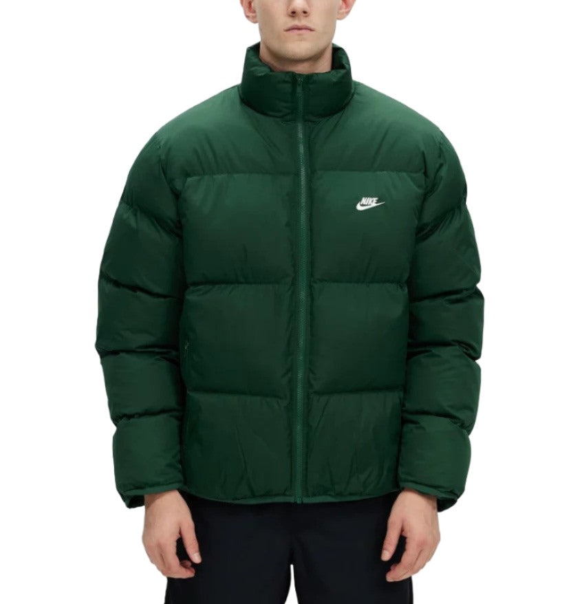 Nike Mens Sportswear Club Puffer Jacket - Fir & White