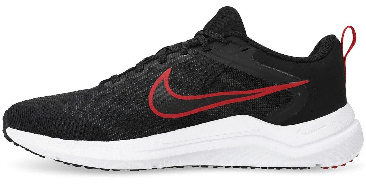 Nike Men's Downshifter 12 Running Shoes - Black/White/Dark Smoke Grey/Red