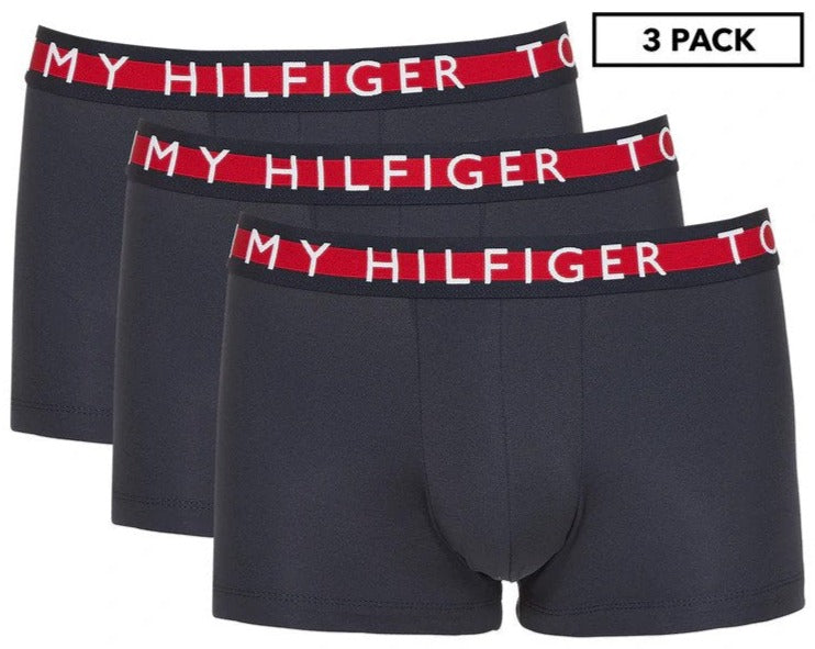 Tommy Hilfiger Men's Heritage Micro Rib Trunks 3-Pack - Navy