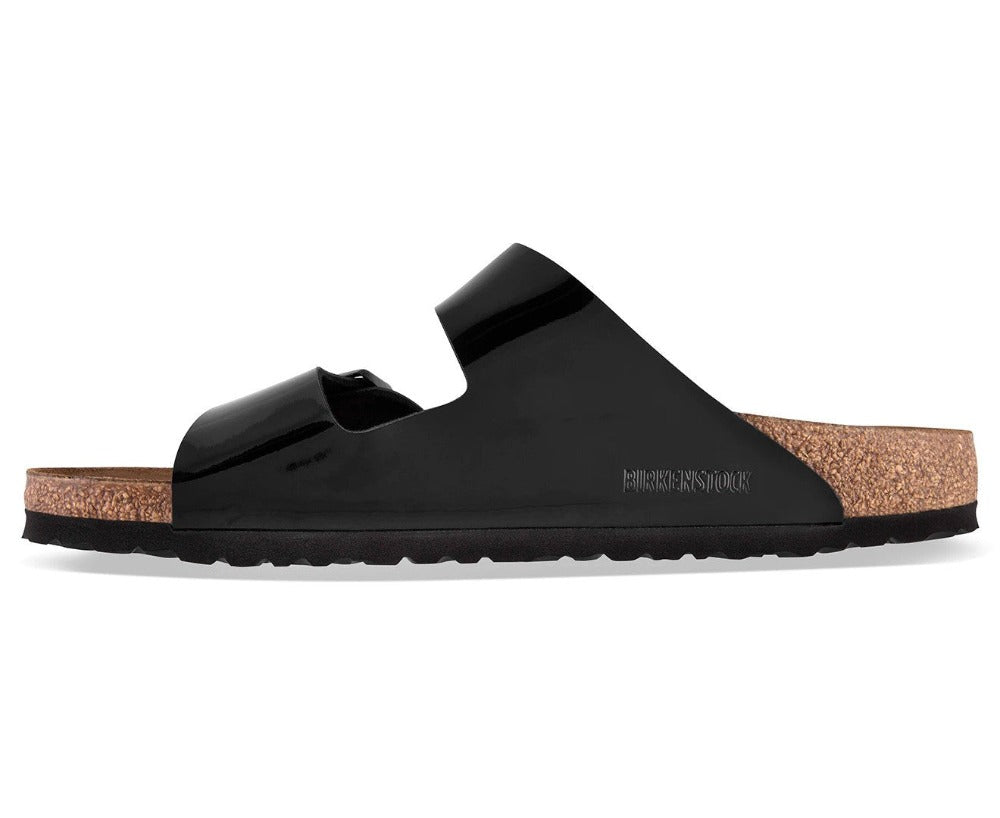 Birkenstock Unisex Arizona Narrow Fit Sandals - Black Patent