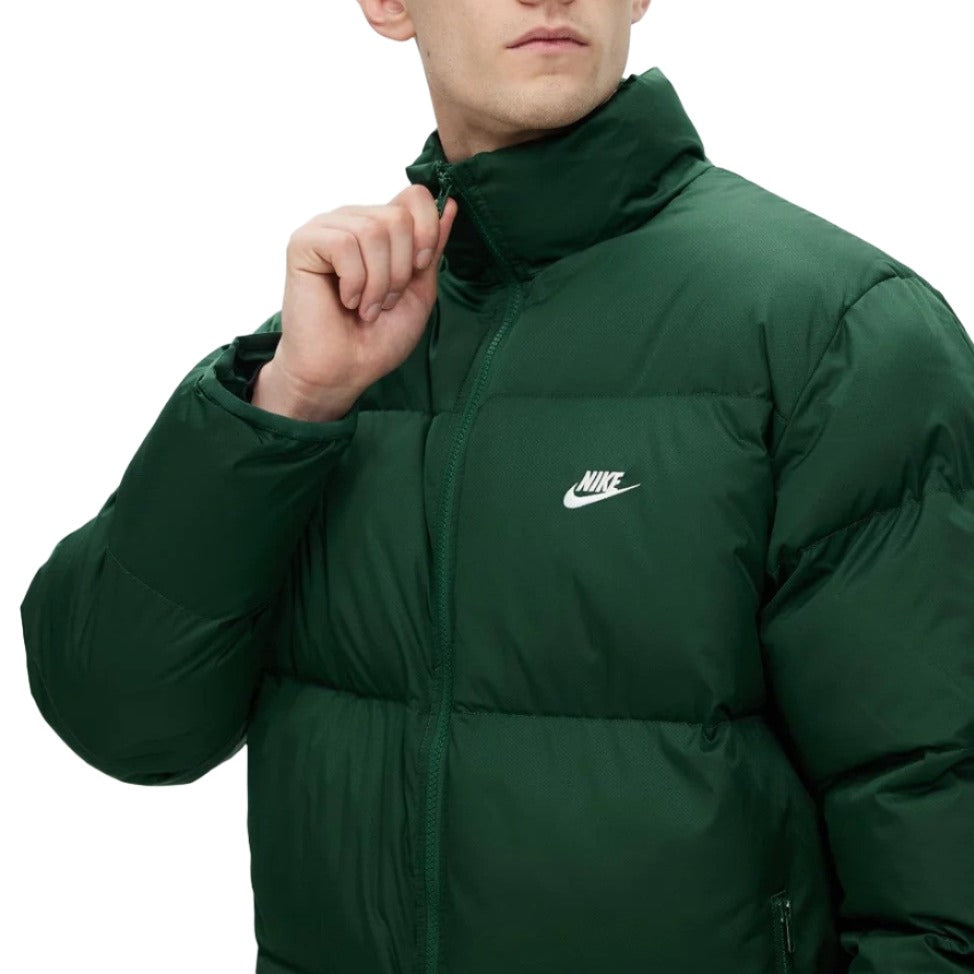 Nike Mens Sportswear Club Puffer Jacket - Fir & White