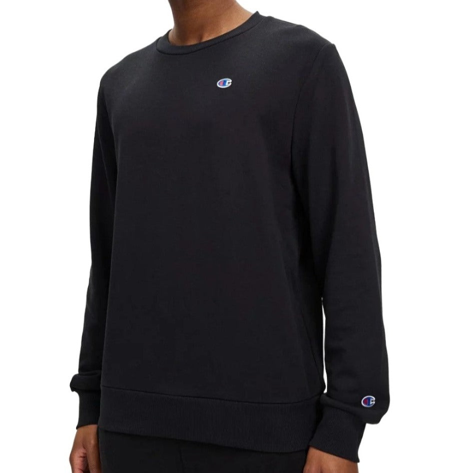 Champion Mens Lightweight Terry Crew - Black