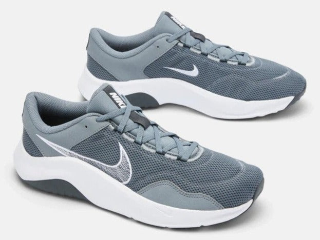 Nike Men's Legend Essential 3 Next Nature Training Shoes - Smoke Grey/Dark Smoke Grey/White