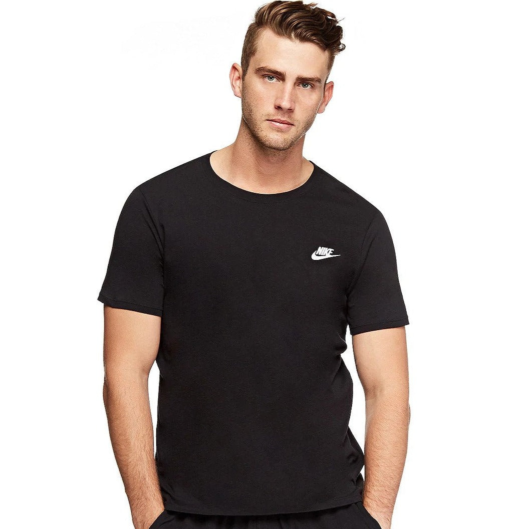 Nike Men's Club Embroidered Tee - Black